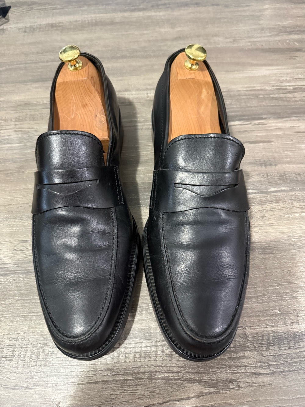 TOD'S Black Leather Penny Loafers - Classic Men’s Dress Shoes